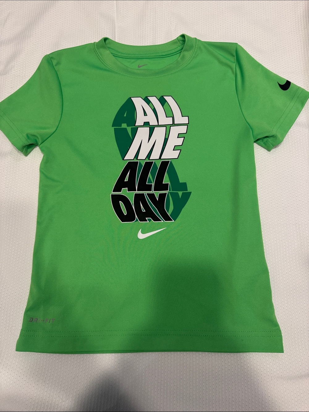 Nike Bright Green Boys' 'All Me All Day' Graphic Tee